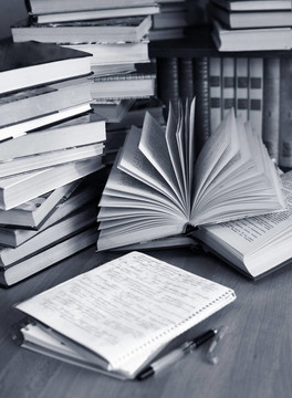打開的書