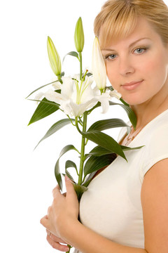 女人與madonna lily