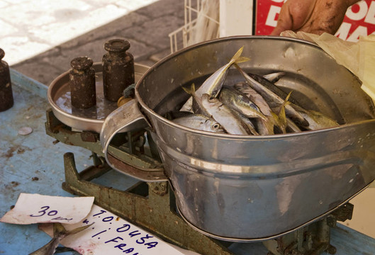 在魚市場沙丁油魚