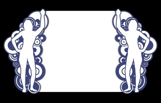 時(shí)髦女性的框架