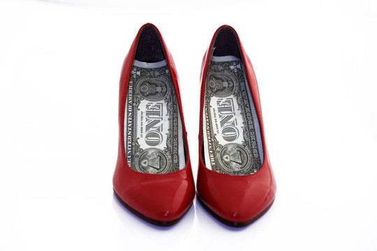 美元的鞋子