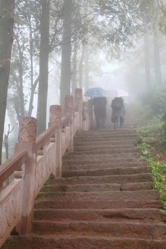 齊云山登山小道