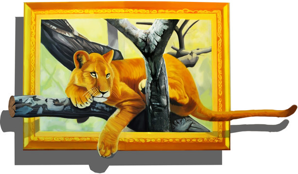 3D獅子  文件tif無分層