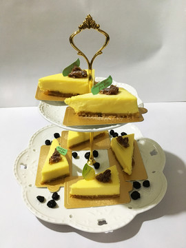 重芝士蛋糕  甜品展示架