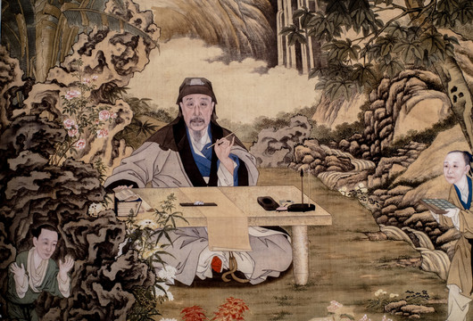 乾隆皇帝寫(xiě)字像