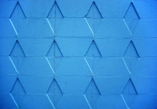 蓝色的墙
