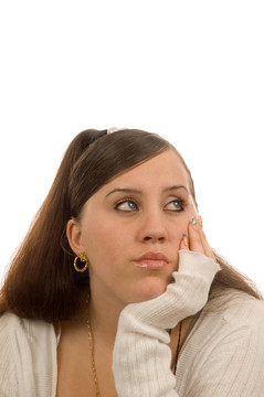 十幾歲的白人女孩