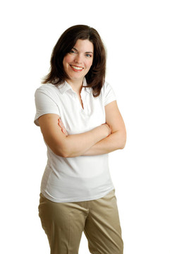 漂亮的Brunette Woman
