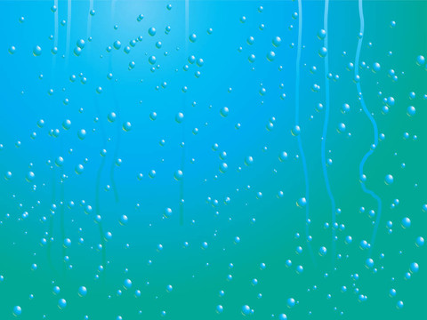 窗戶上的雨滴