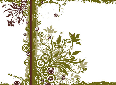 垃圾花的背景；載體