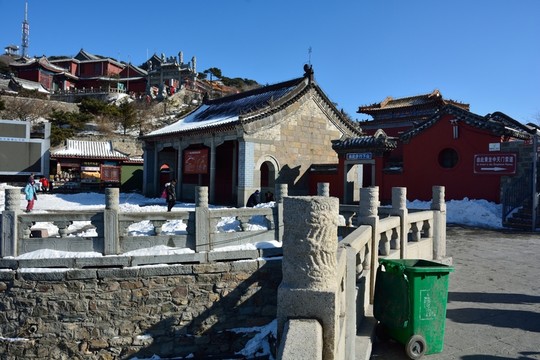 泰山冬天素材