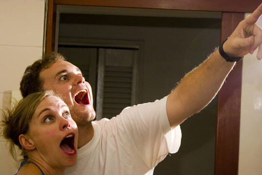 一個驚訝的夫婦