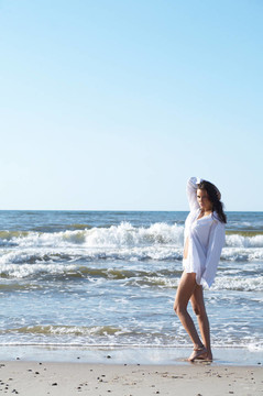 海邊美女