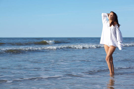 海邊美女
