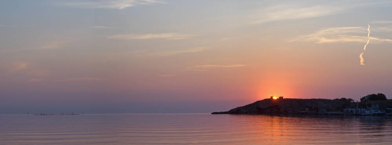 夕陽在海上