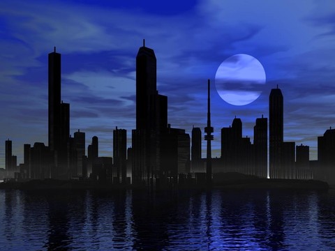夜晚的城市
