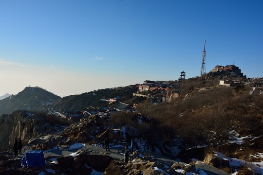泰山冬日風(fēng)景