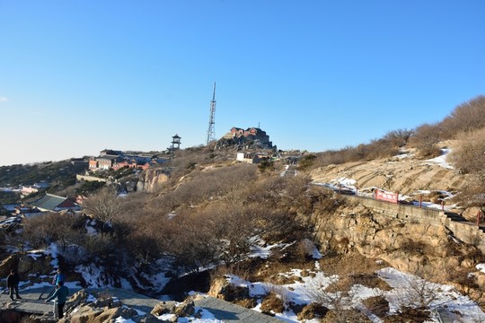 泰山冬日風景