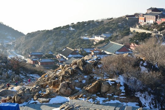 泰山冬日風景