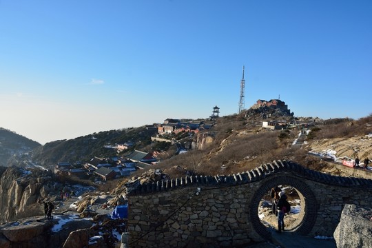 泰山冬日風(fēng)景