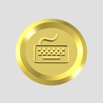 黃金鍵盤圖標(biāo)