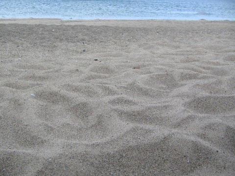 海灘上的沙子