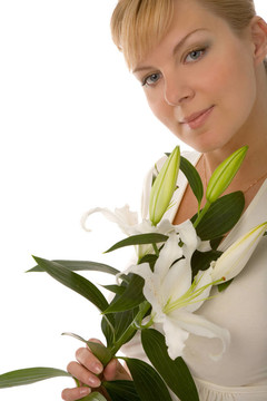 女人與madonna lily
