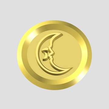 月亮的金色圖標(biāo)