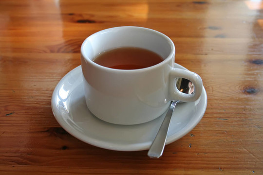 在一杯茶