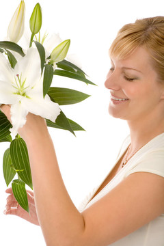 女人與madonna lily