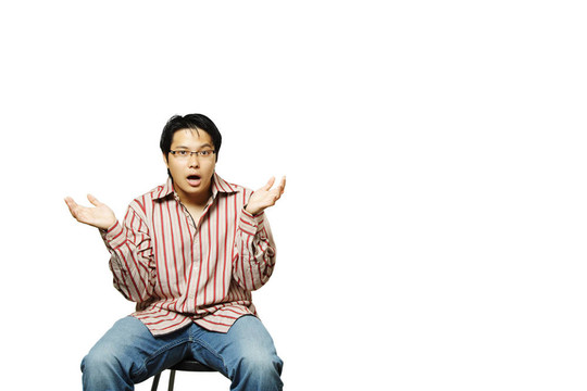 困惑的商人