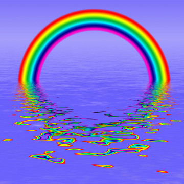 呈現(xiàn)彩虹的思考