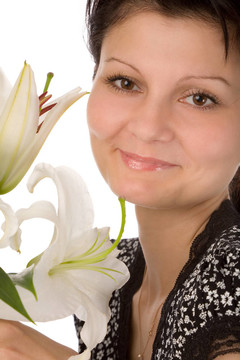 女人與madonna lily