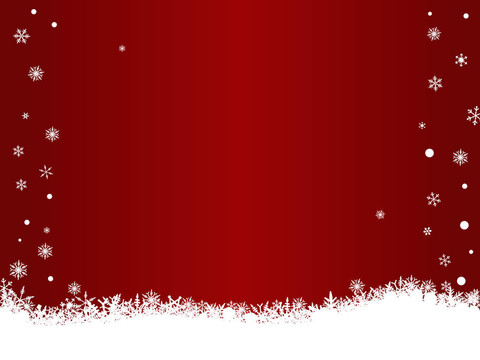 紅色與白色的雪花copypace
