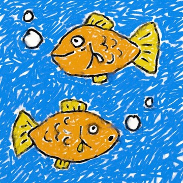 孩子的魚圖