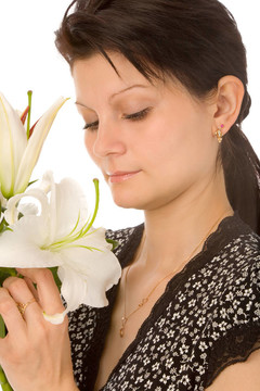 女人與madonna lily