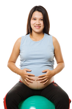 懷孕的女人