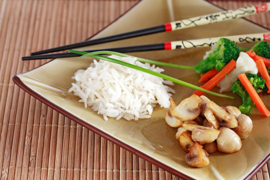Rice和蔬菜