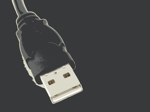 計(jì)算機(jī)連接電纜的USB連接器