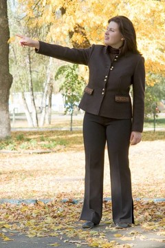 女人在公園