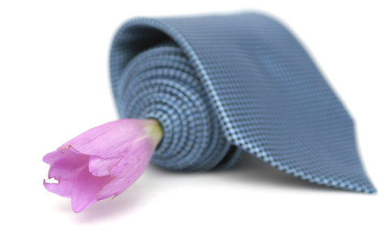 丁香花和藍色領帶
