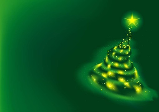 綠色的圣誕樹