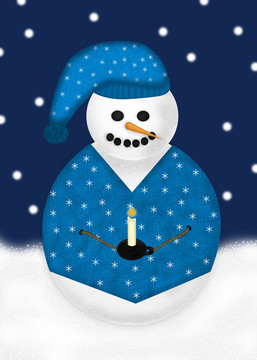 昏昏欲睡的雪人