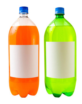 橙色和檸檬的蘇打水