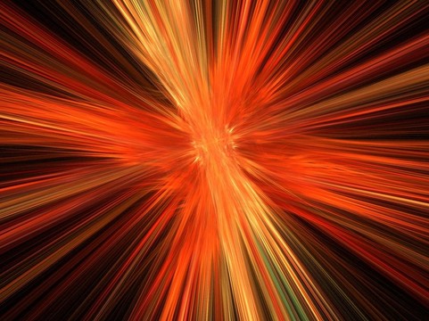 橙色的火災(zāi)爆炸