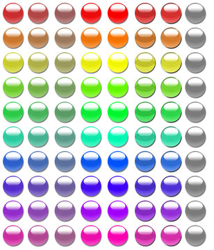 80 Glass Shpere buttons