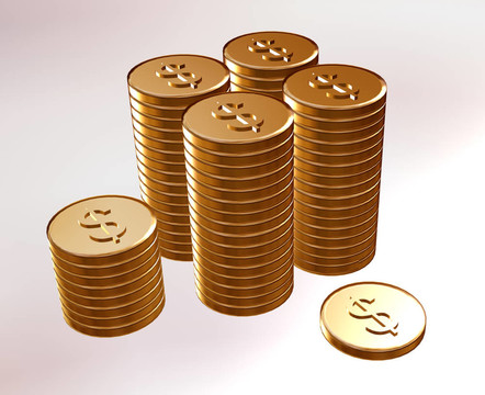以沖壓美元的金幣