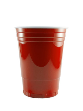 紅色的方杯