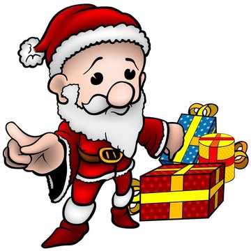 Santa和圣誕禮物