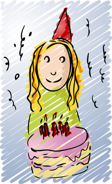 過生日的女孩